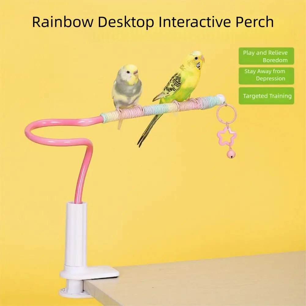 perchoir à oiseaux support à pince