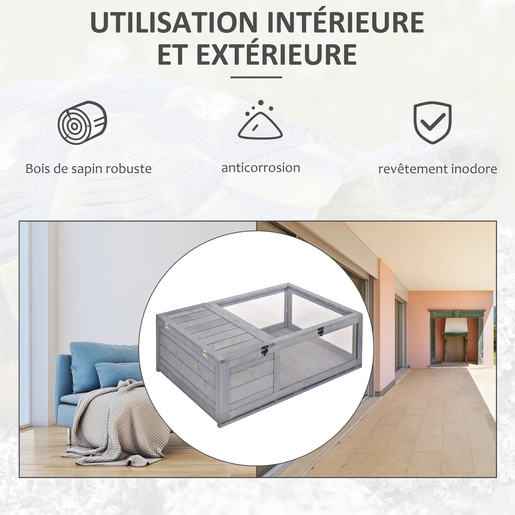 PawHut Maison pour tortues de terre