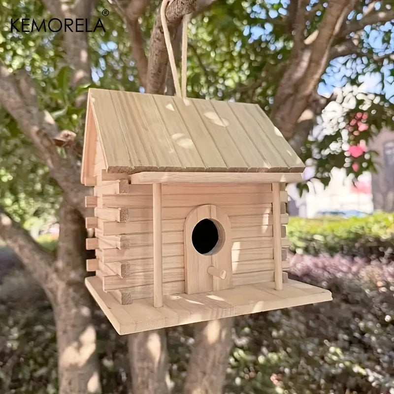 Cabane à oiseaux style maison