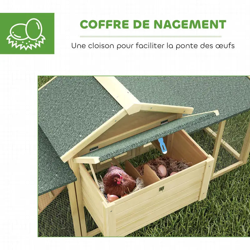 Poulailler modèle chalet multi-équipé