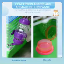 Cage blanche haute pour hamster