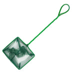 Épuisette verte pour aquarium