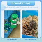 Cage bleue 5 niveaux équipée