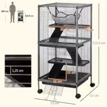Cage à furet ou chinchilla mi-basse