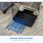 Cage toit ouvrant petit perroquet