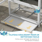 Grande cage d’extérieur en bois