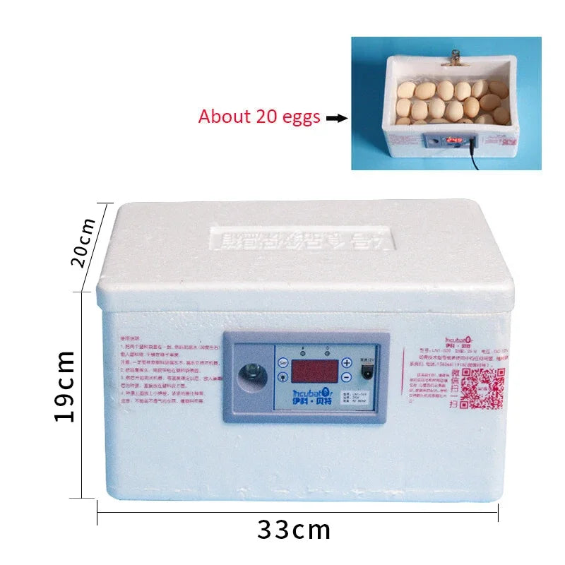 Incubateur 20 œufs de poules