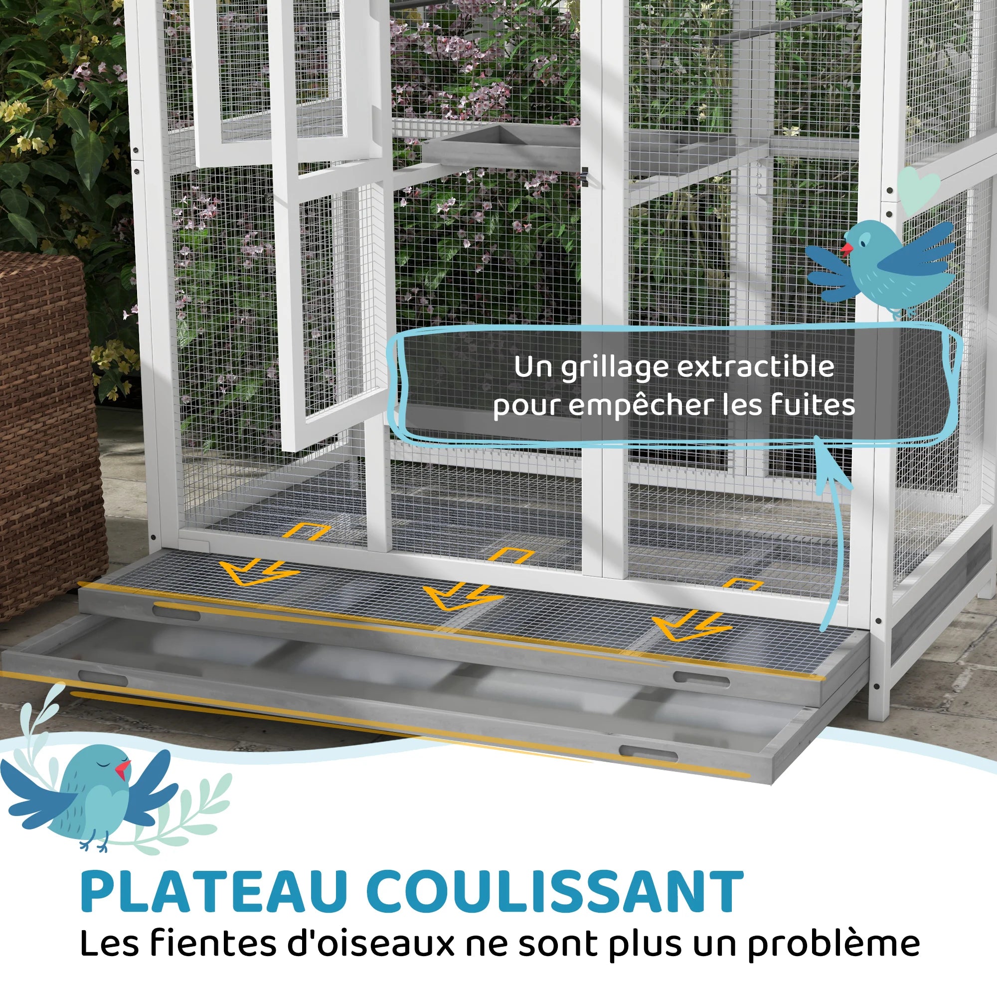 Cage XXL bois, intérieur ou extérieur