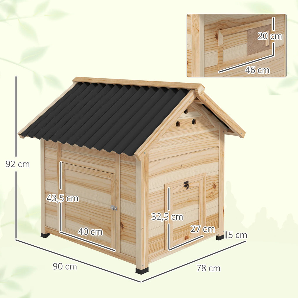 PawHut Abri pour canards en bois