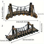 Pont suspendu en résine