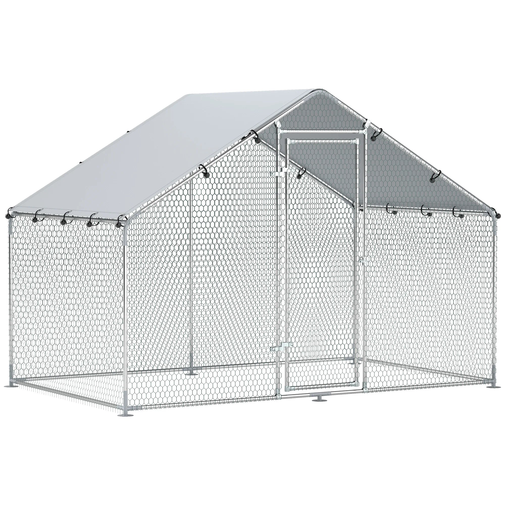 PawHut Enclos poulailler 5,1 m²