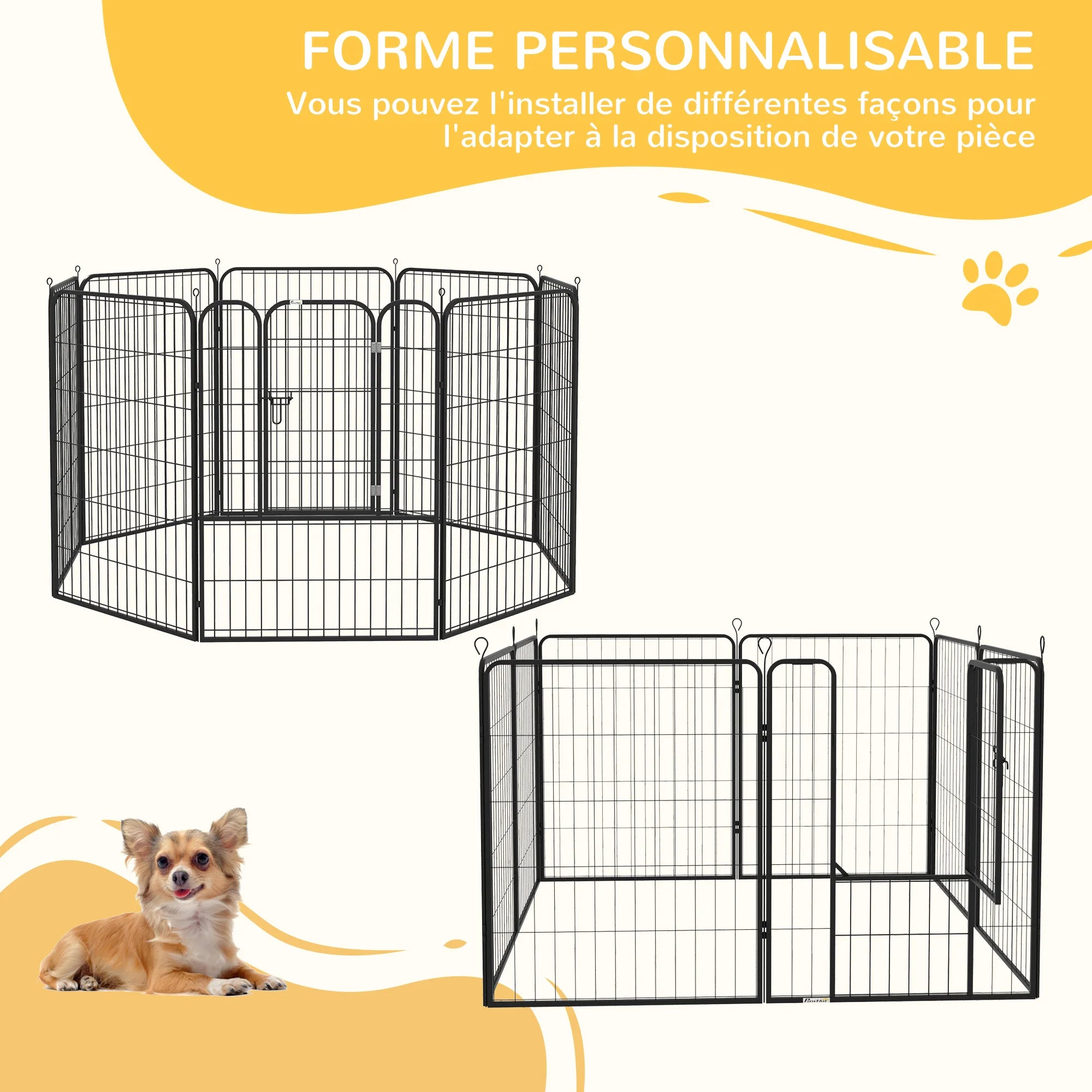 Enclos haut pour grand chien