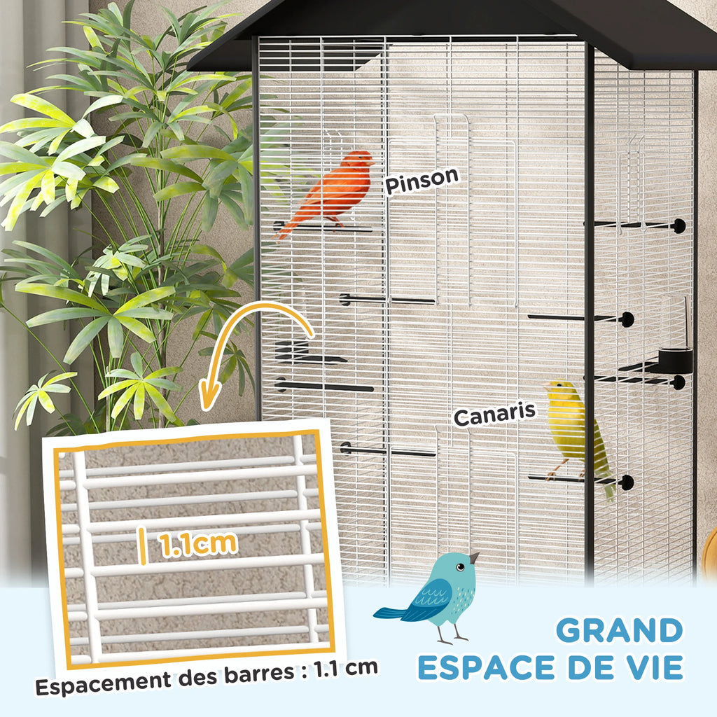Cage à oiseaux d’intérieur haute