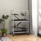 Cage blanche pour furet ou chinchilla