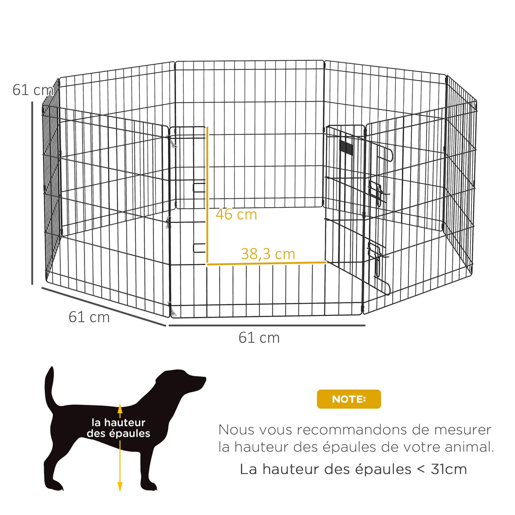 Enclos modulable 8 panneaux