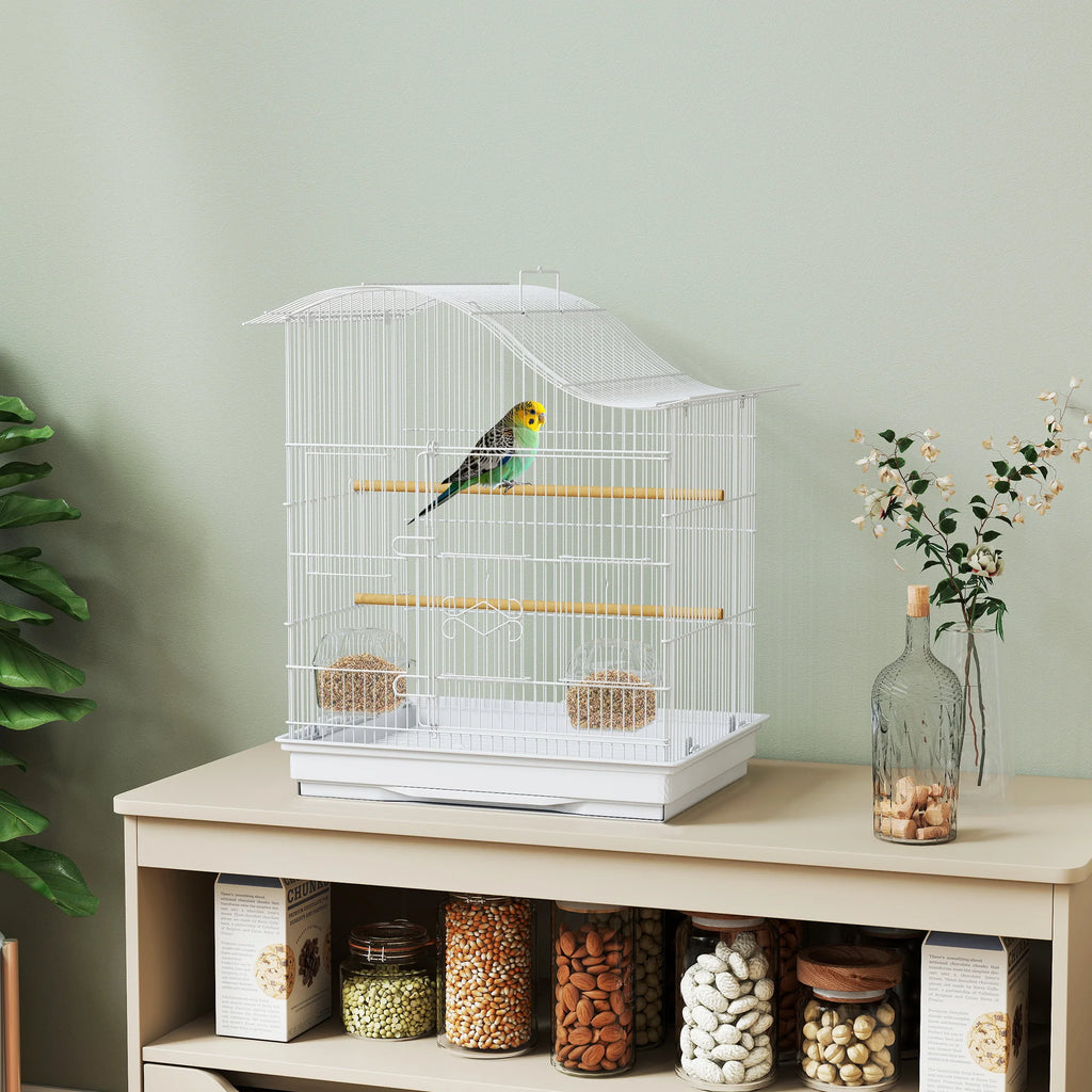 Cage à oiseaux toit en vague