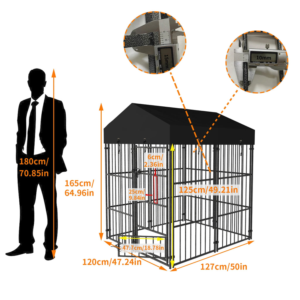 Chenil extérieur acier