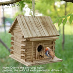 Cabane à oiseaux style maison