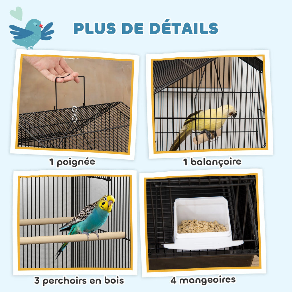 Volière à oiseaux hauteur 104 cm