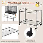 Cage à Perroquet support roulant