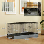 Enclos à lapin cage avec séparateur