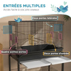 Moyen ou grand perroquet support roulant