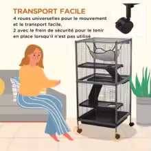Cage à furet ou chinchilla mi-basse