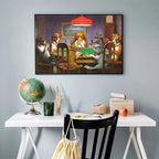 Toile Chiens au poker