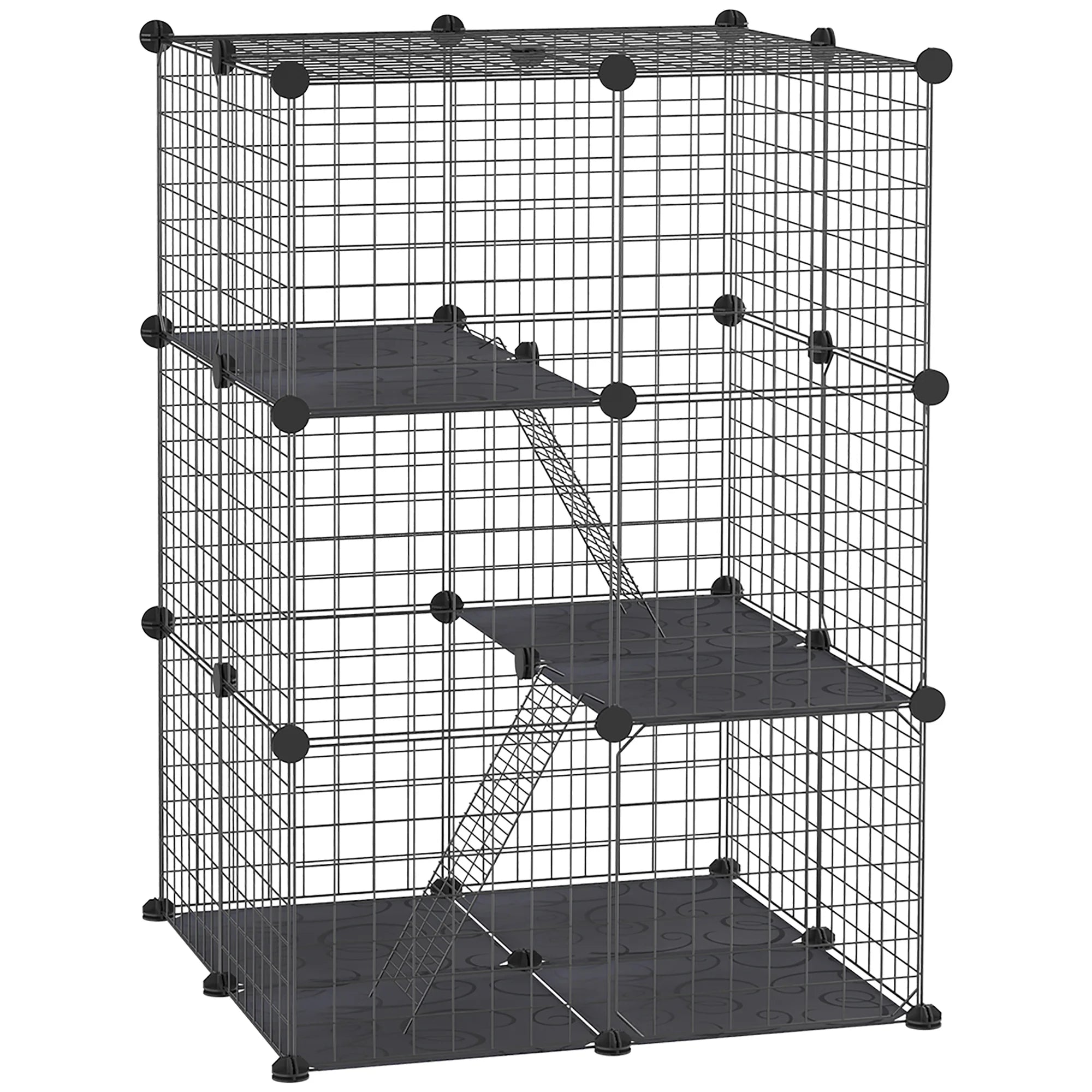 Enclos modulable à 39 panneaux