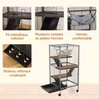 Cage à furet ou chinchilla mi-basse