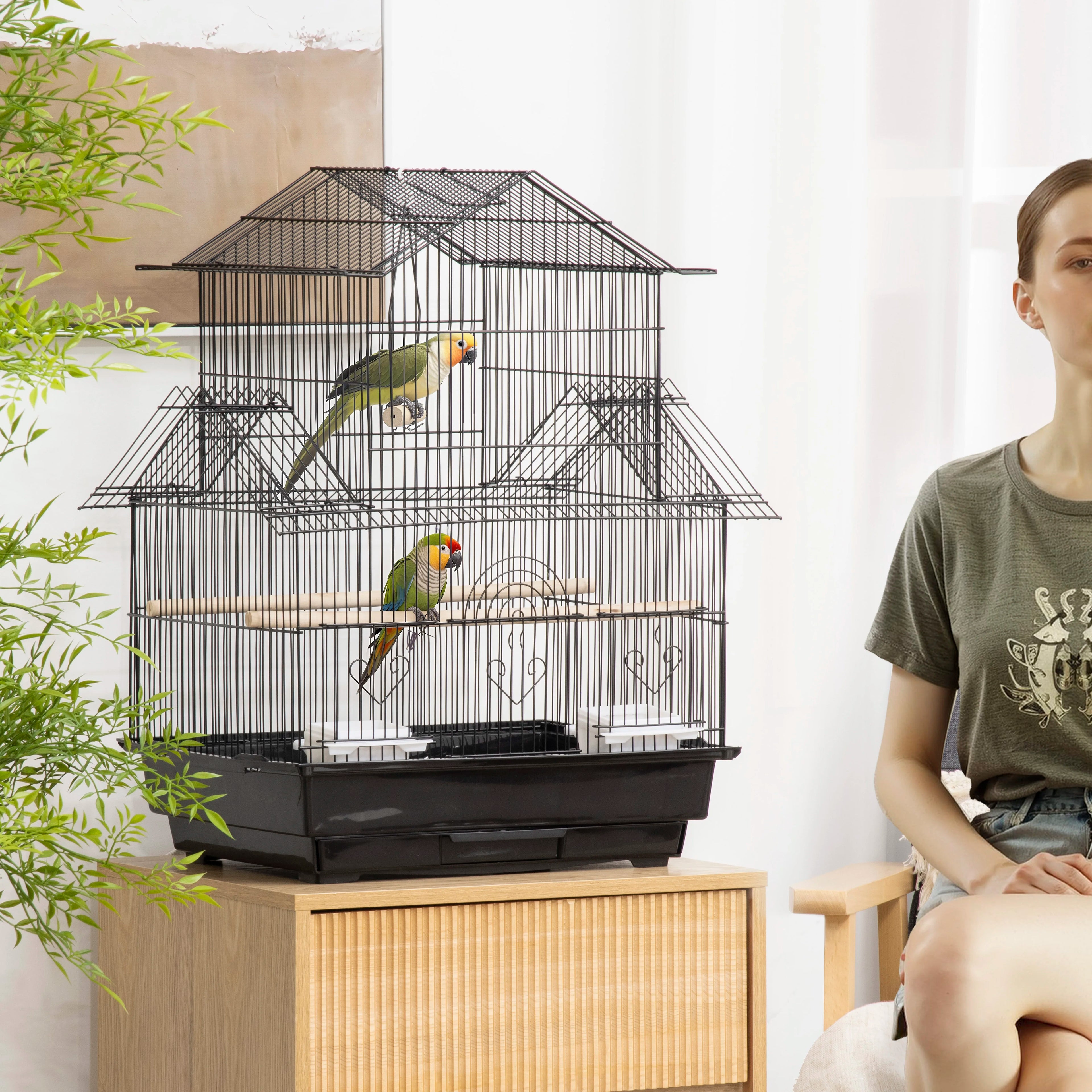 Cage à oiseaux design maison