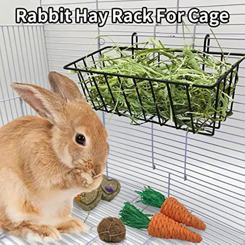 Panier métal pour lapin