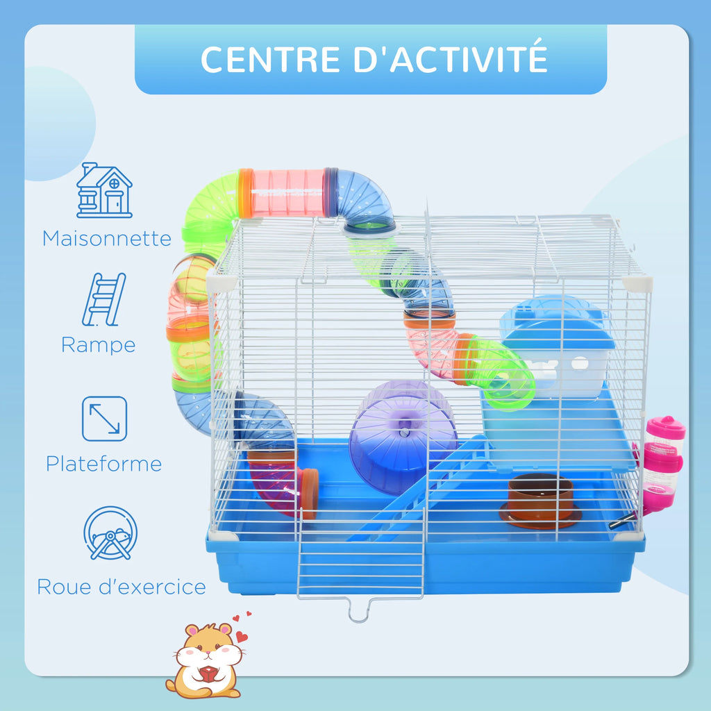 Petite cage équipée pour rongeur