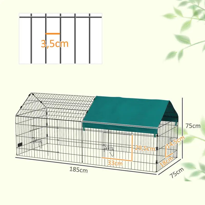 Enclos à poules L185 cm