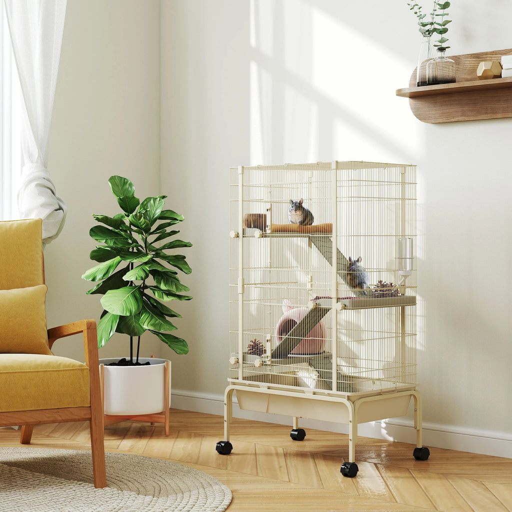 Cage blanche pour furet ou chinchilla