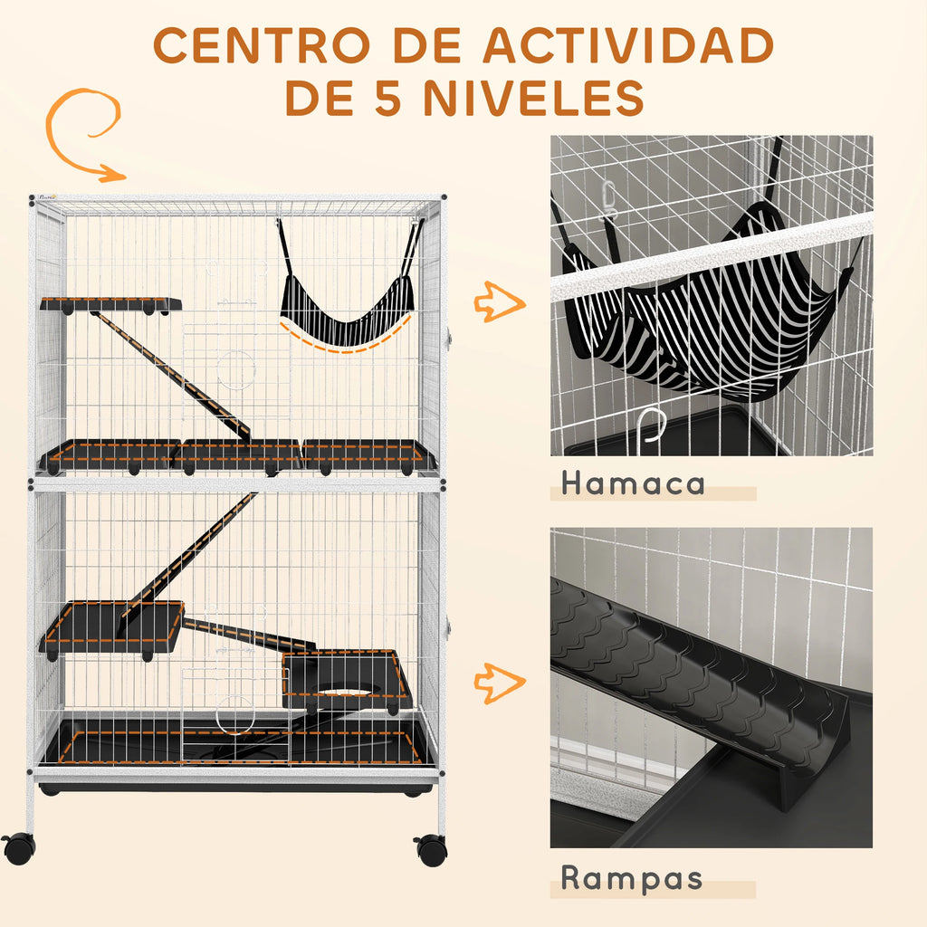Cage à furet chinchilla ou lapin mi-haute