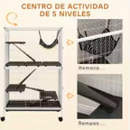Cage blanche pour furet ou chinchilla