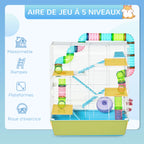 Cage blanche haute pour hamster
