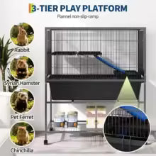 Cage à roulette pour furet ou chinchilla