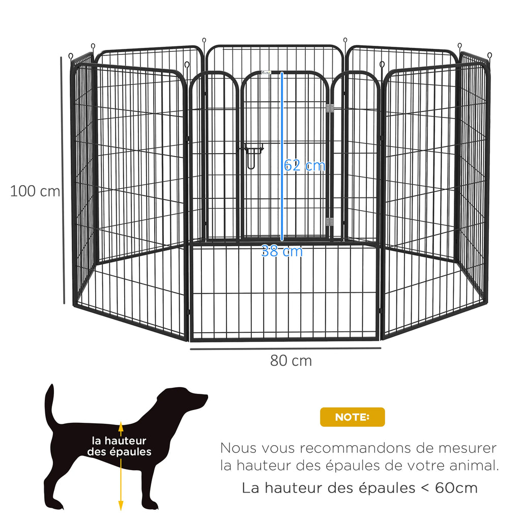 Enclos haut pour grand chien