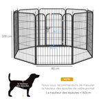 Enclos haut pour grand chien