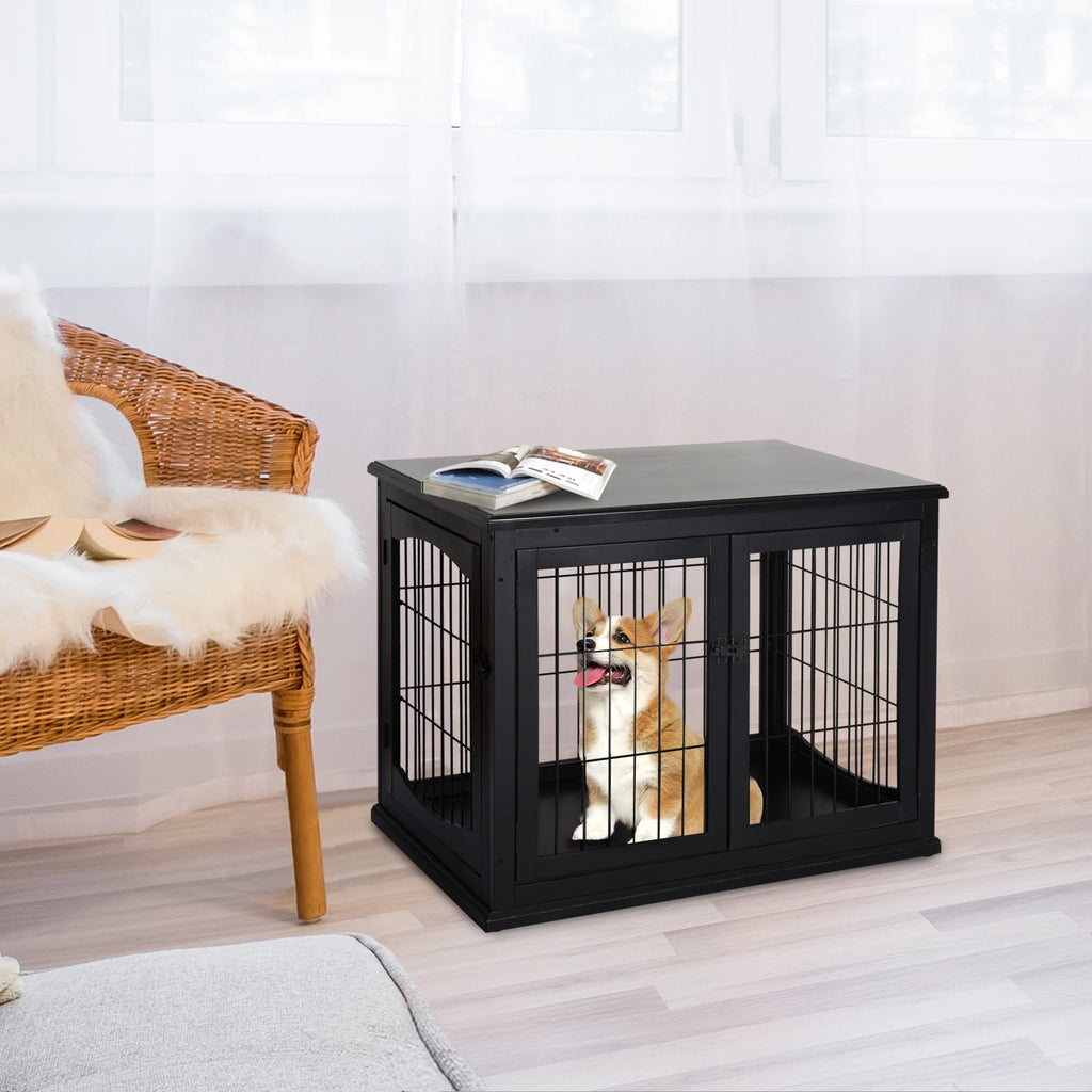 Cage haute d’intérieur pour chien