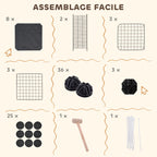 Enclos modulable à 39 panneaux
