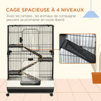 Cage à furet ou chinchilla mi-basse