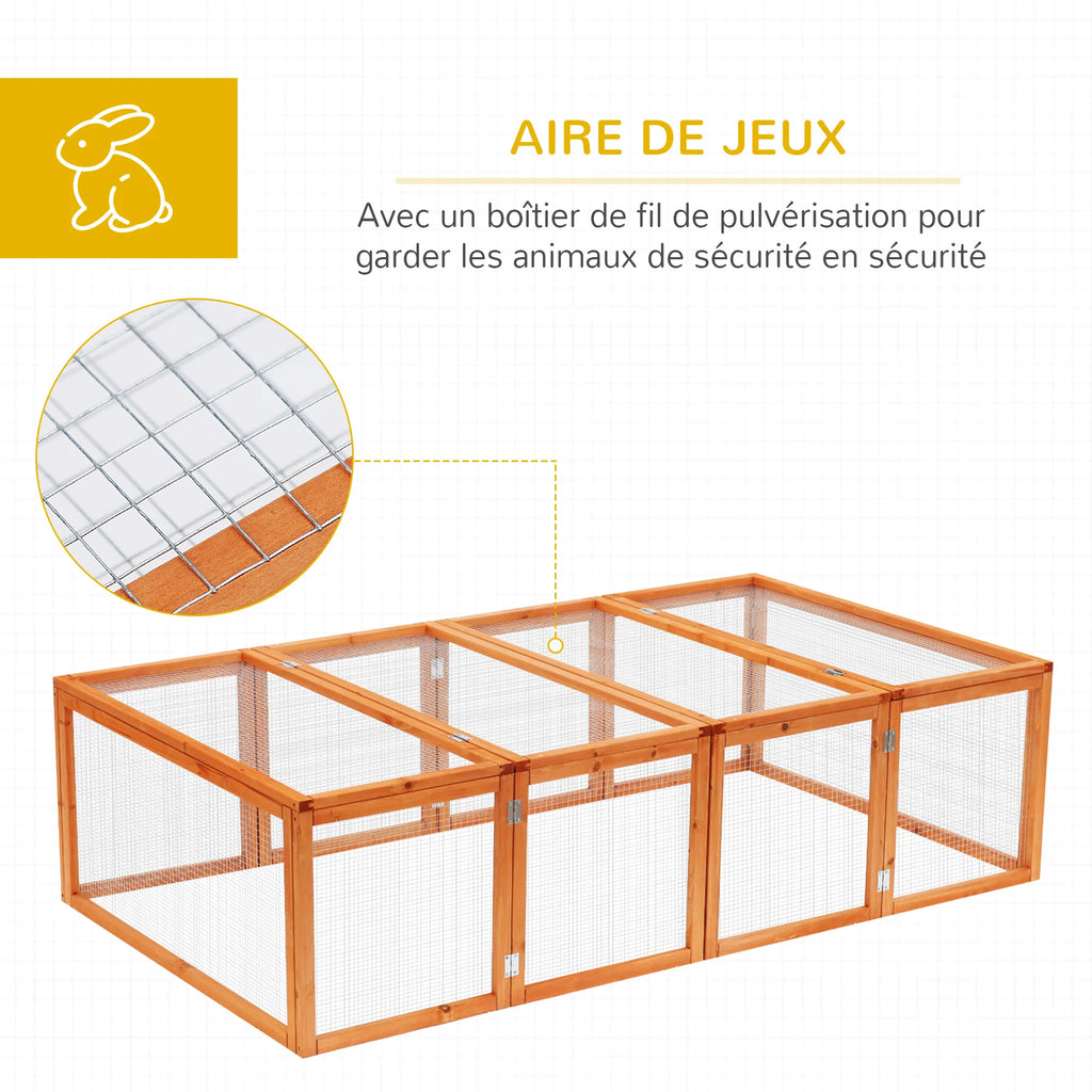 Clapier en bois, d’extérieur à lapins