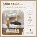 Arbre à chats  couchette incurvée