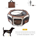 Enclos chiens pliable en tissu