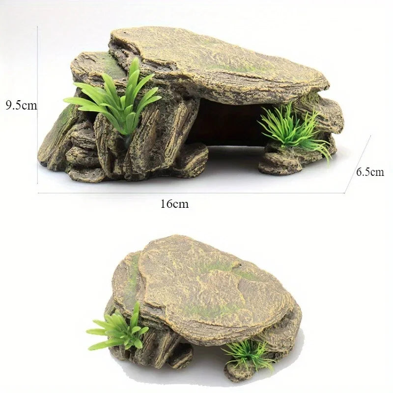 Grotte à reptiles en résine