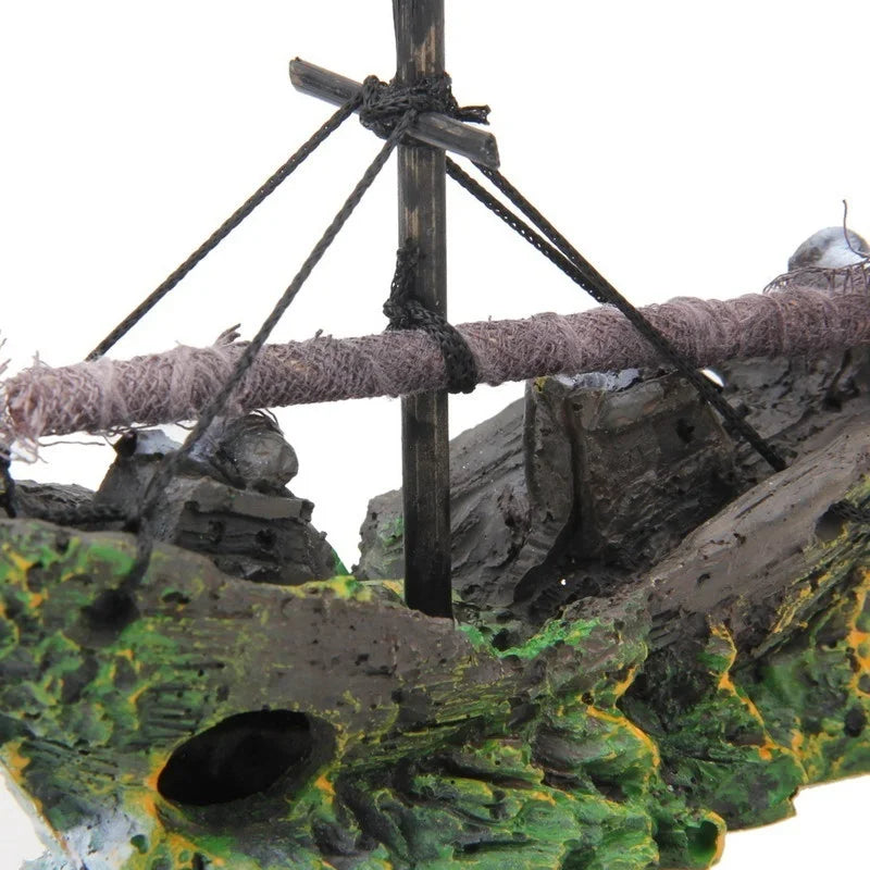 Épave bateau pirate résine