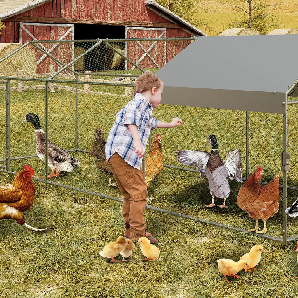 Enclos à poulets 305x102x102 cm